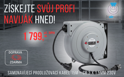 naviják kabelů INAIRCOM