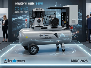 pístový kompresor s rozvaděčem